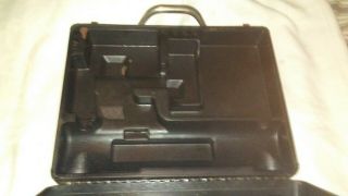 Vintage DeWalt Metal Tool Box Carrying Case w/ Handle Black 2
