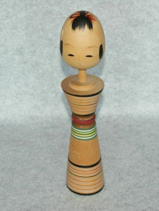 10 1/4 " Old Japanese Sosaku Kokeshi Wooden Doll Signed Tamajiro