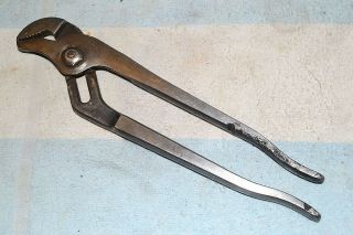 Utica 507 - 10 Straight - Jaw Groove - Joint Pliers 10 Inch Quality Vintage Usa Tool