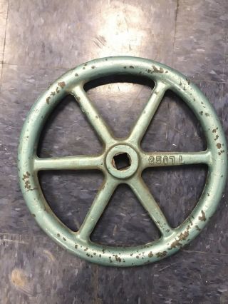 14 " Vintage Cast Iron Spoked Steam Valve Wheel Handle Steampunk,  Industrial