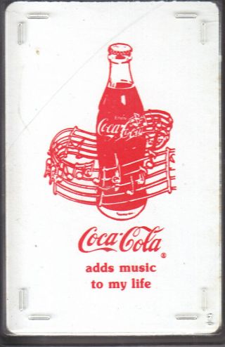 Coca - Cola Adds Music To My Life Playing Cards In Plastic Box