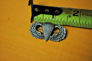 Rare Ww2 Us Army Airborne Jump Wing Paratrooper Sterling Pin Back Meyer Ny
