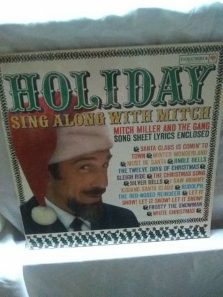 Christmas Vinyl Lp: Mitch Miller Holiday Sing Along With Mitch.