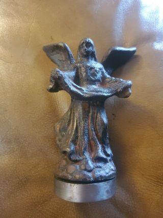 Jan Barboglio Cast Iron Nativity Angel Large Heavy Paperweight 5.  6 Inches
