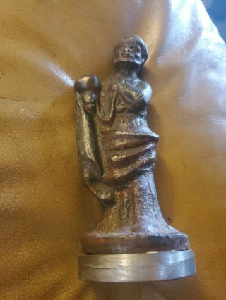 Jan Barboglio Cast Iron Nativity Wise Man Large Heavy Paperweight 6.  6 Inches