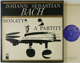 Novotny Bach Sonatas & Partitas Violin Solo Supraphon Club Ed1 Stereo 3lp Box Nm