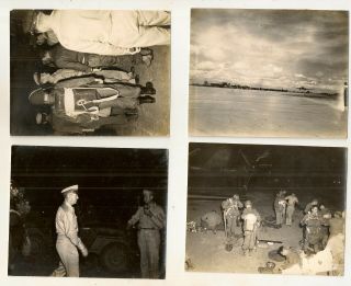 Wwii Photos: " Jungle Skippers " 317 Troop Carrier Group.  4 Pics - Snapshots C1945