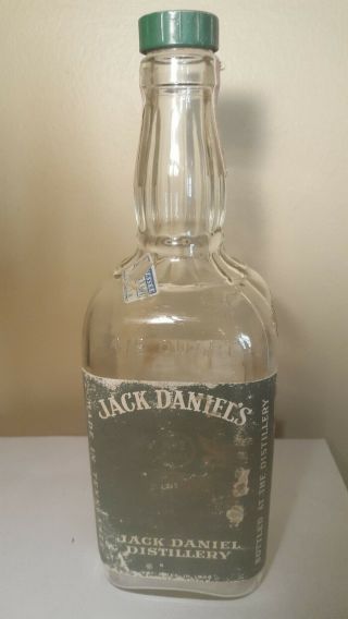 Jack Daniels Green Label 4/5 Quart Bottle 1965