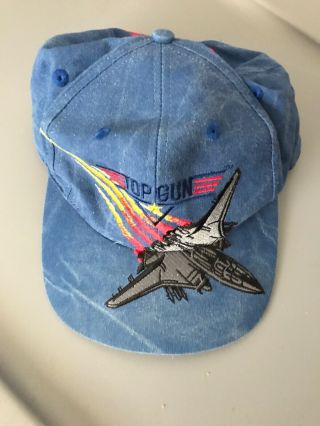 1996 Top Gun Great America Jet Coaster Amusement Park Employee Crew Snapback Hat