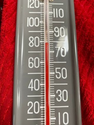 Vintage Metal 1950s Advertising Thermometer Standard Home Heating Oil Awesome 3