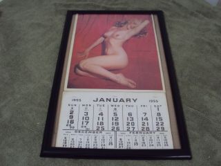 Marilyn Monroe Vintage 1955 Golden Dreams Calendar Pull Away Large Page