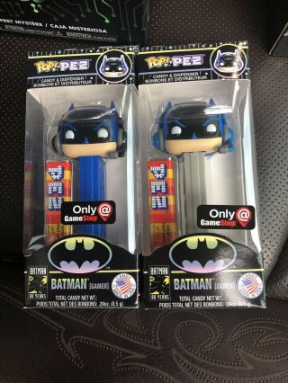 Batman Gamer - Gamestop Exclusive Funko Pop Pez Chase Box One And Regular Box