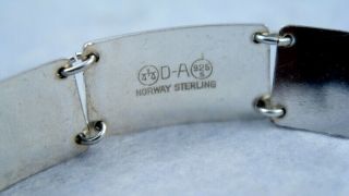 David Andersen vintage enamel bracelet 925 S splendid The Wave coll. 3