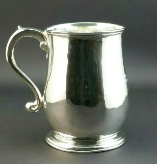 C1760,  Antique 18th Century Georgian 1/2 Pint Sterling Silver Tankard Beer Mug