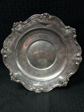 Gorham Sterling Silver Round Chantilly - Duchess 10.  5 " Tray 746 420 Grams