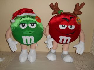 Set Of 2 Red & Green M&m 