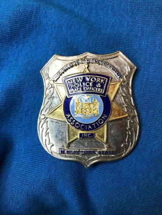 Vintage York Police Officer Badge Pin Peace Officers Association 2”