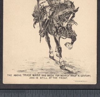 Pratt & Letchworth Buffalo Toys 1800 ' s Antique Victorian Trade Card Ad Knight NY 3