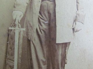 1860 ' s Circus Giant Colonel Routh Goshen in uniform cdv photograph 3