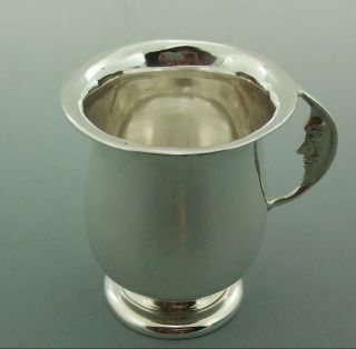 ART DECO MAN IN THE MOON SOLID STERLING SILVER CHILD ' S MUG 2