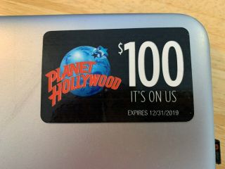 $100 Planet Hollywood Gift Card