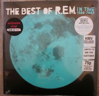 Rem - The Best Of R.  E.  M 1988 - 2003 - Hmv Limited Edition Double Blue Vinyl Album