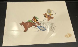 Hanna Barbera - Serigraph Cel Yogi Bear Tennis Limited Edition