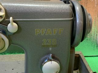 Vintage Pfaff 230 Electric Sewing Machine,  Case,  Foot Controller,  Manuals,