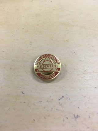 Vintage Pg&e Power Electricity Company 10k Gold Employee Service Pin