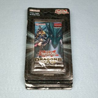 4x Yugioh Dragons Of Legend 1st Edition Blister Booster Packs Drlg