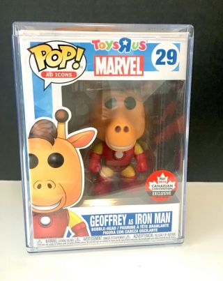 Funko Pop Ad Icons 29 Toys R Us Geoffrey As Iron Man - Exclusive -