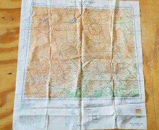Wwii Aaf Escape Map Scarf Eastern Asia Nk 50 Jehol / Nk 51 Shen - Yang (mukden)