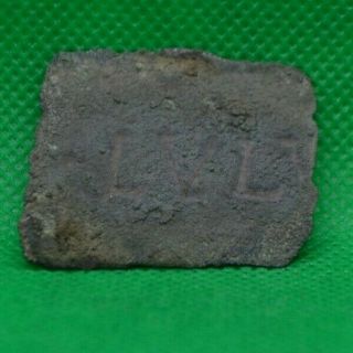 Ancient Roman Bronze Fragment With Inscription  Lvl  - 100/300 Ad