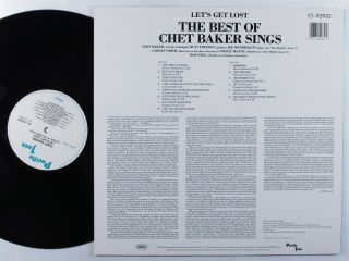 CHET BAKER The Best Of Chet Baker Sings: Let ' s Get Lost PACIFIC JAZZ LP VG, 2