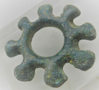 Circa 100bc - 100ad Ancient Celtic Bronze Proto Ring Money Ancient Currency