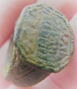 Detector Finds Ancient Bronze Ring With Fading Inscriptions