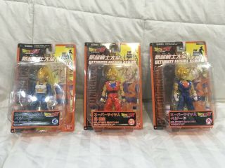 Dragon Ball/z/super - Ultimate Figure Series - Ssj Vegeta,  Ssj Goku & Ssj Vegito