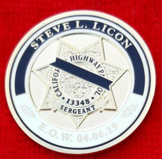 CHP OFFICER CHELLEW CAMILLERI GRIESS LICON MOYE HONOR GUARD MEMORIAL COINS 3