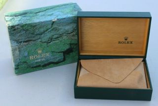 Vintage Rolex Oyster Watch Box Montres Rolex Sa Geneve Suisse 68.  00.  71 And Tag
