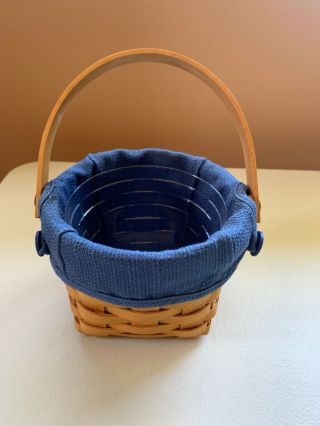 Longaberger Measuring Basket With Protector And Liner 5 Inch