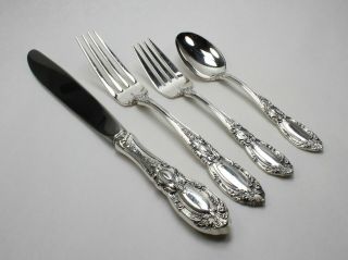 Towle King Richard Sterling Silver 4 Piece Place Setting - Dinner Size - No Mono