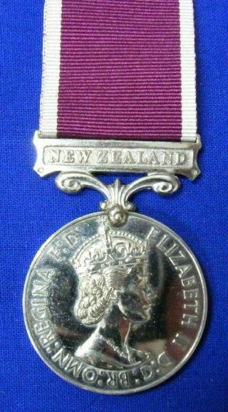 Zealand: Medal: Army Long Service Good Conduct Lsgc (eiir) Unnamed