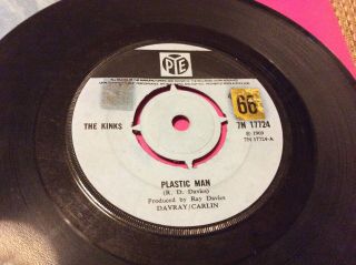 THE KINKS Plastic Man UK 1969 PYE 7N 17724 7” Vinyl 2
