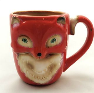 Red Fox 3d Cup Mug - Glazed Stoneware Coffee/tea - Cup/mug By Gibson.