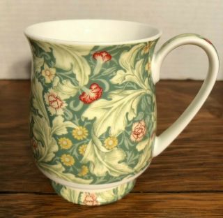 Queen William Morris Mug Cup - Fine Bone China Floral Made In England - 10 Oz.