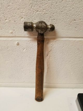 Vintage Cut Ball Peen Hammer 4 Oz Head