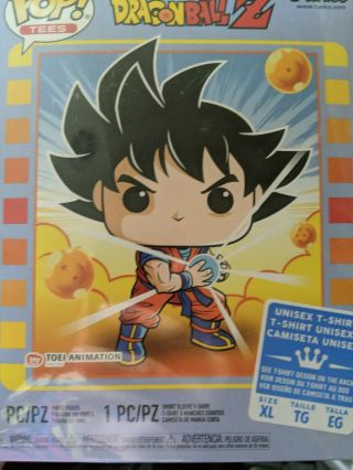 Dragon Ball Z Funko Pop Animation Goku Vinyl Figure & T - Shirt [x - Large]