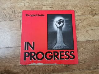 In Progress People United Records Uk Lp Vinyl 1984 Reggae Misty In Roots Etc.