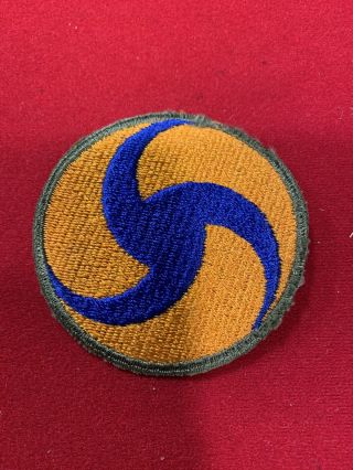 Wwii Us Army Air Force Headquarters Patch Green Back