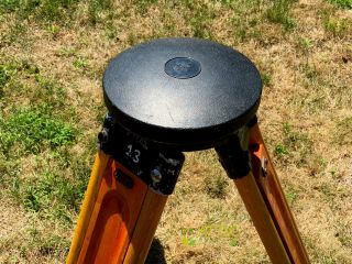 Vintage Keuffel,  Esser Wood Surveying Tripod - Adjustable - 2